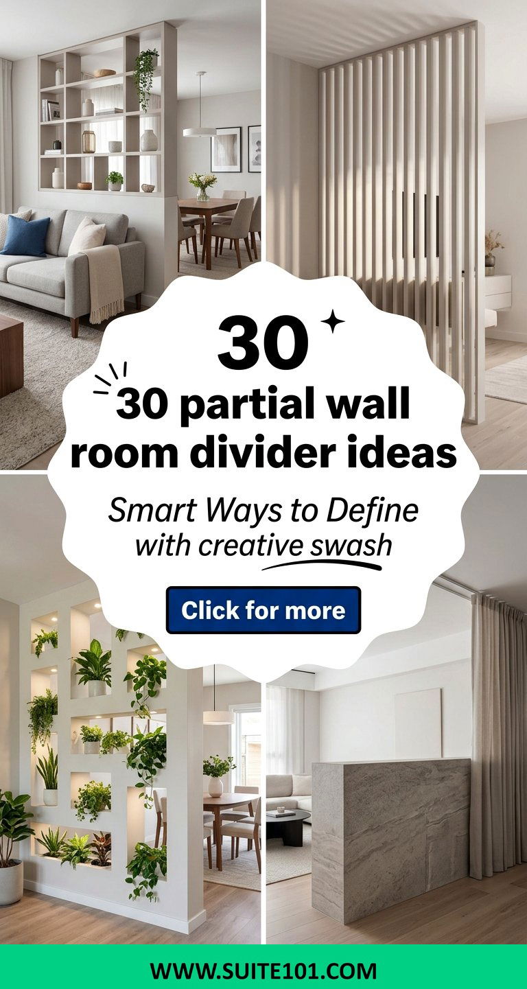 30 partial wall room divider ideas Smart Ways to Define Spaces - 30 partial wall room divider ideas: Smart Ways to Define Spaces