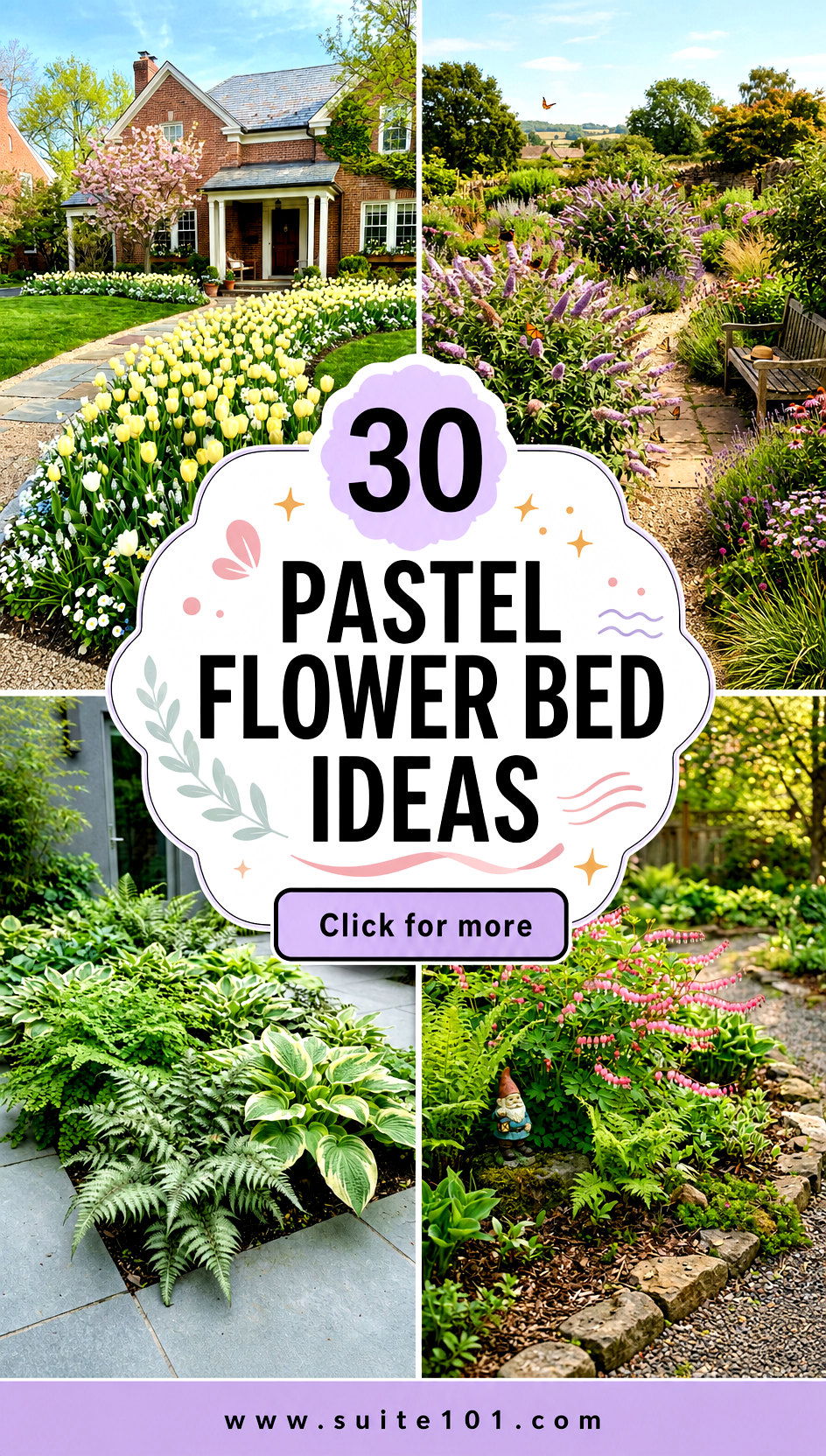 30 pastel flower bed ideas Colorful Bloom Plans for Spring - 30 pastel flower bed ideas: Colorful Bloom Plans for Spring