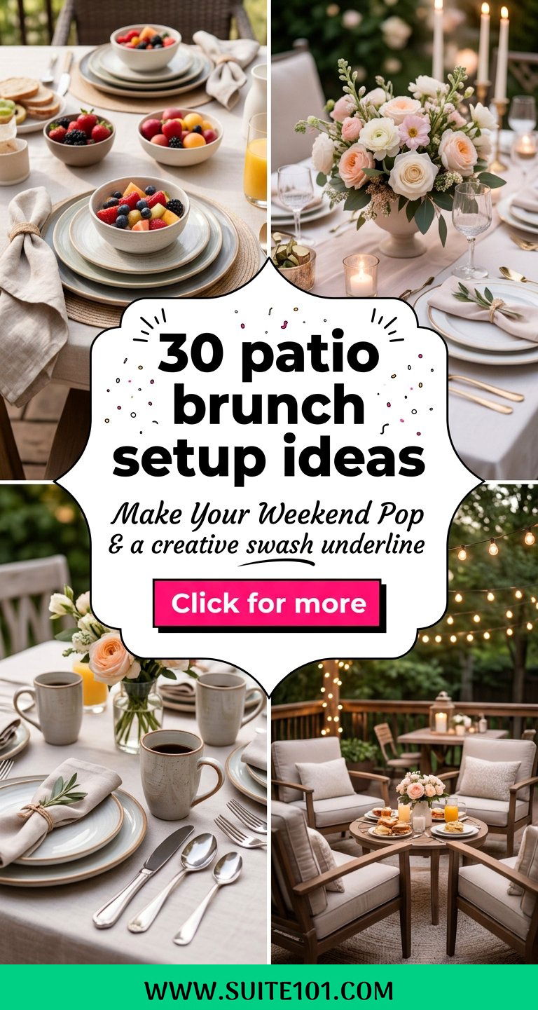 30 patio brunch setup ideas Make Your Weekend Table Pop - 30 patio brunch setup ideas: Make Your Weekend Table Pop