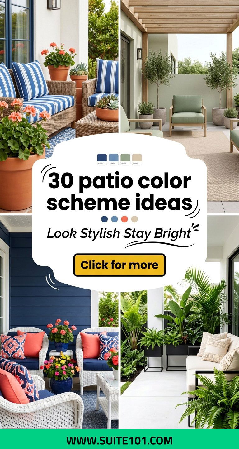 30 patio color scheme ideas That Look Stylish and Stay Bright - 30 patio color scheme ideas: That Look Stylish and Stay Bright