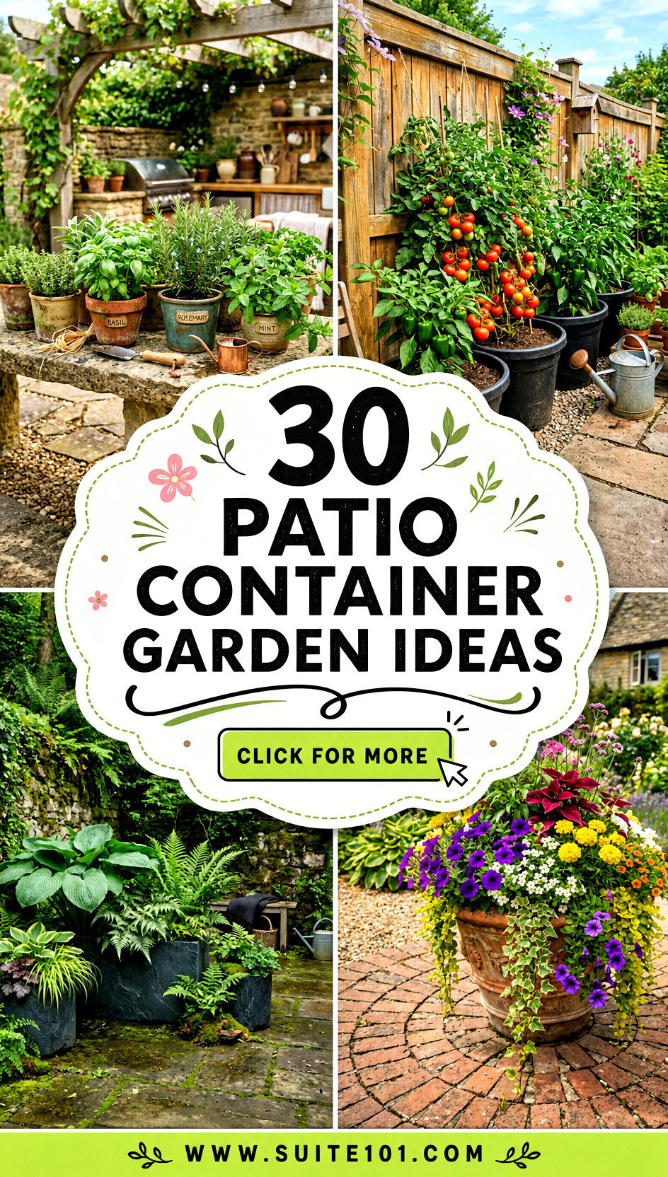 30 patio container garden ideas Thrive on a Small Balcony - 30 patio container garden ideas: Thrive on a Small Balcony