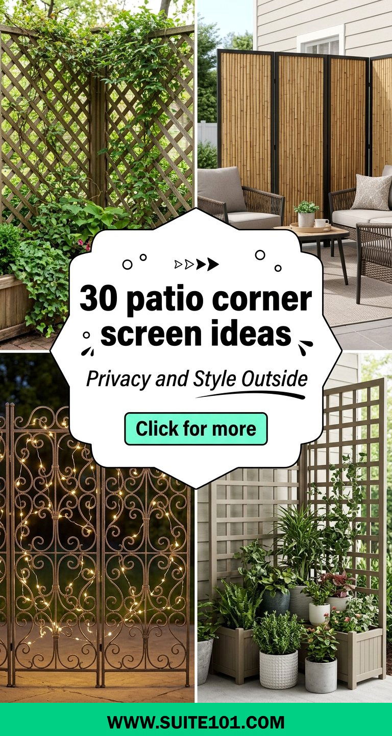 30 patio corner screen ideas for Privacy and Style Outside - 30 patio corner screen ideas: for Privacy and Style Outside