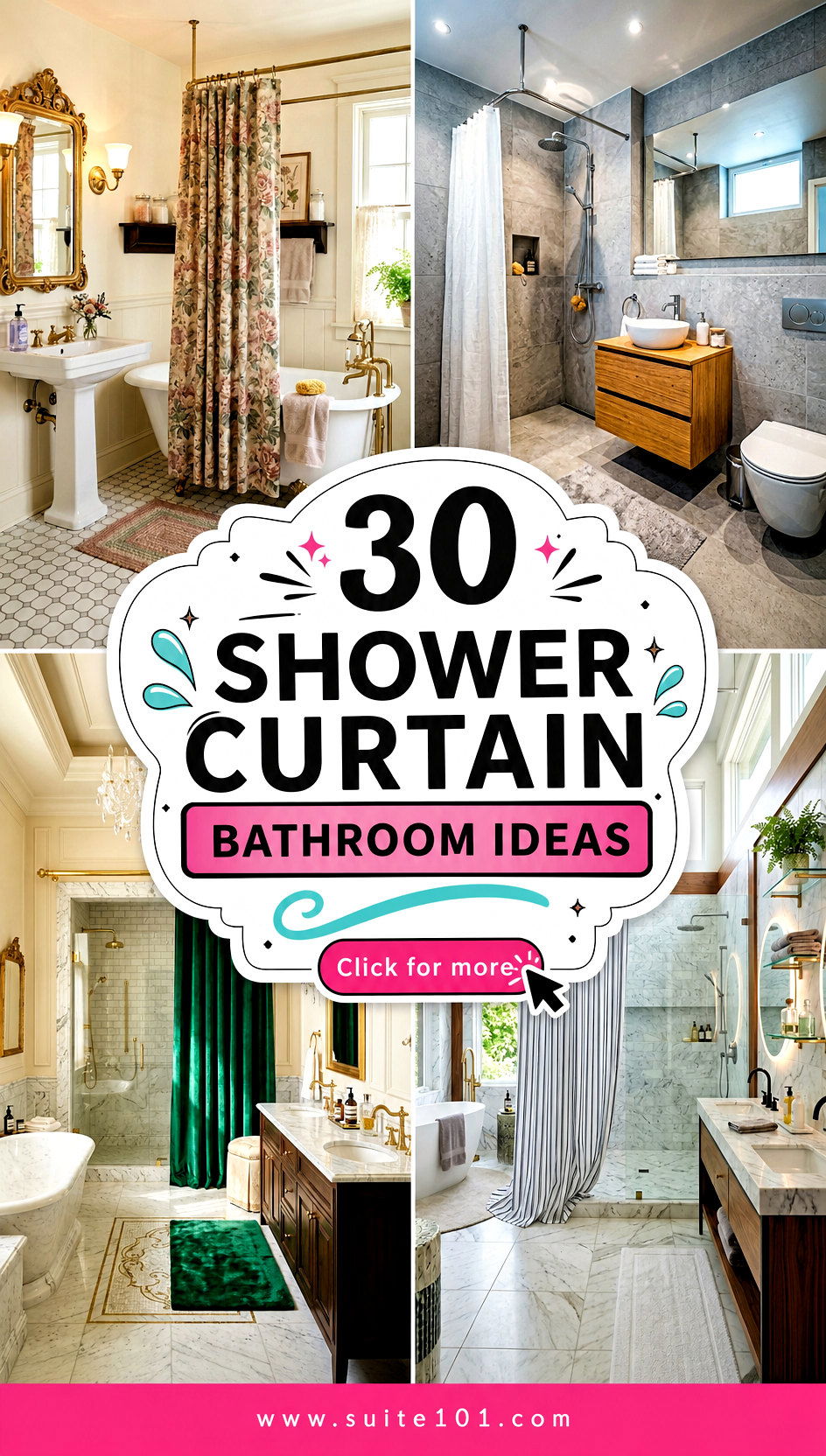 30 shower curtain bathroom ideas for a Fresh Stylish Upgrade - 30 shower curtain bathroom ideas for a Fresh, Stylish Upgrade