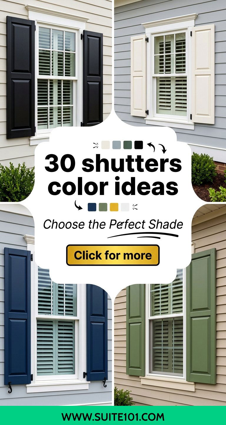 30 shutters color ideas to Choose the Perfect Exterior Shade - 30 shutters color ideas to Choose the Perfect Exterior Shade