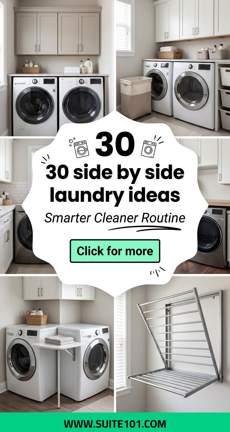 30 side by side laundry ideas for a Smarter Cleaner Routine - 30 side by side laundry ideas for a Smarter, Cleaner Routine