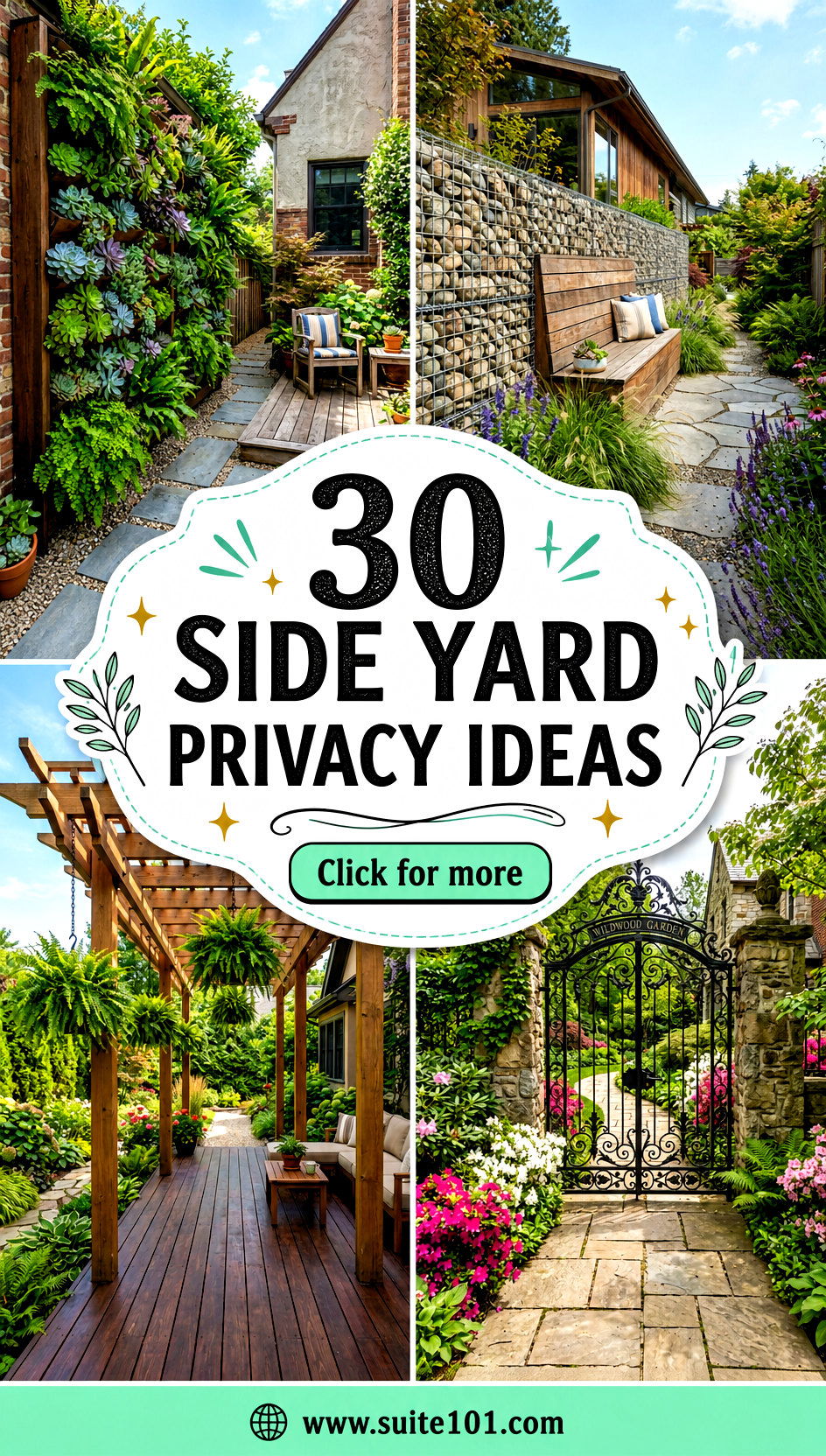 30 side yard privacy ideas that Block Views Beautifully - 30 side yard privacy ideas that Block Views Beautifully
