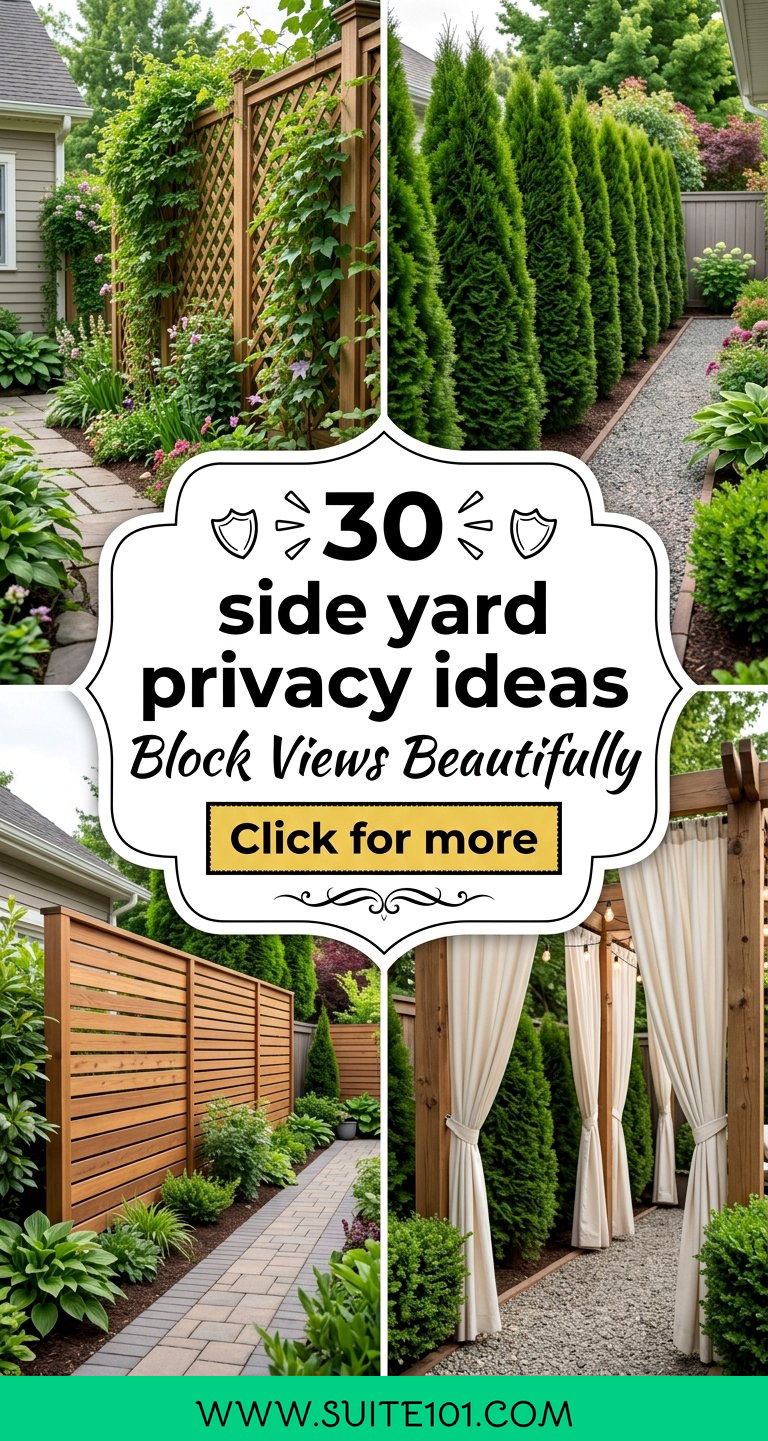 30 side yard privacy ideas that Block Views Beautifully - 30 side yard privacy ideas that Block Views Beautifully