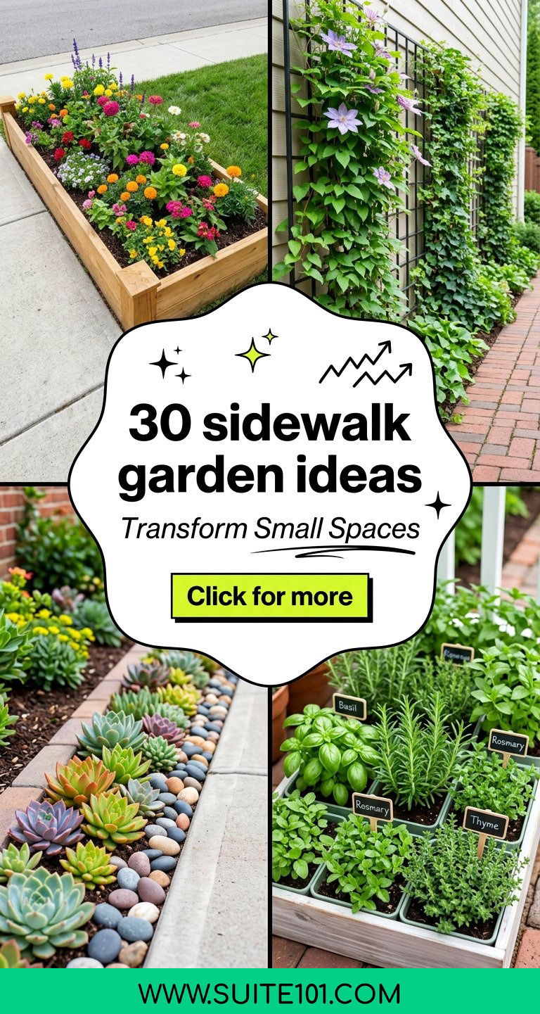30 sidewalk garden ideas to Transform Small Spaces Beautifully - 30 sidewalk garden ideas to Transform Small Spaces Beautifully