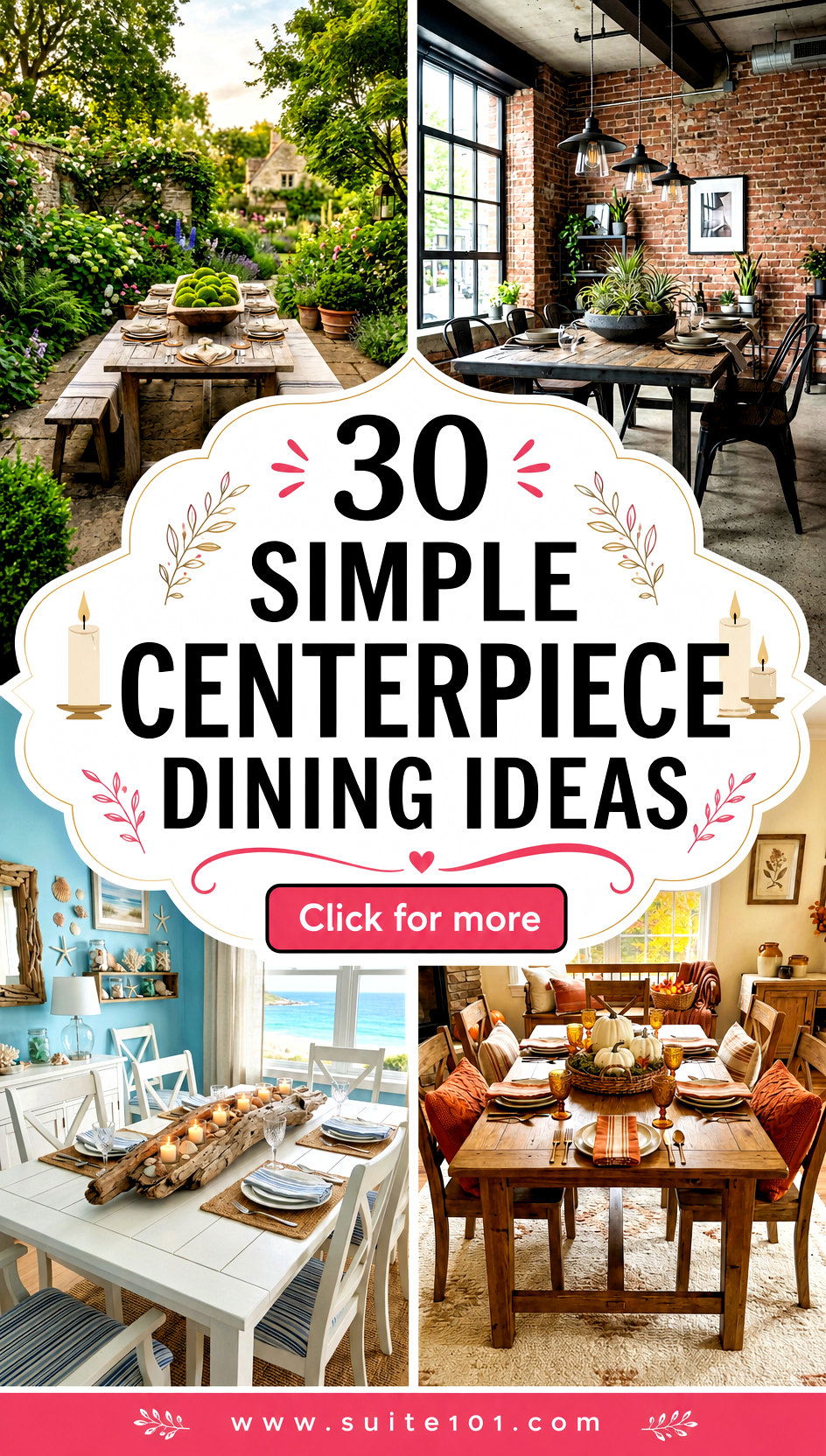 30 simple centerpiece dining ideas for Easy Table Wow-Factor - 30 simple centerpiece dining ideas for Easy Table Wow-Factor