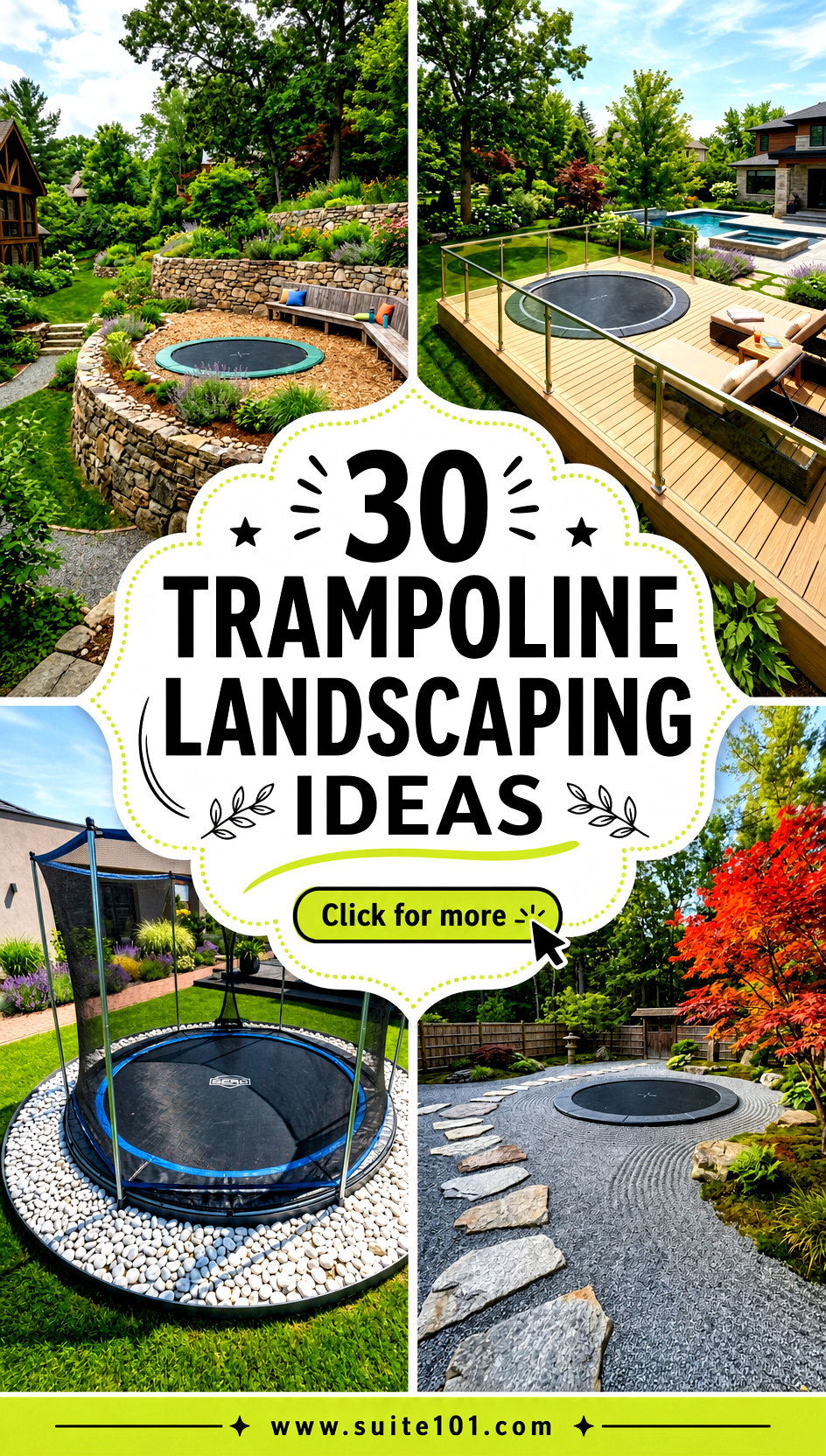 30 trampoline landscaping ideas For Safer Stunning Curb Appeal - 30 trampoline landscaping ideas For Safer, Stunning Curb Appeal