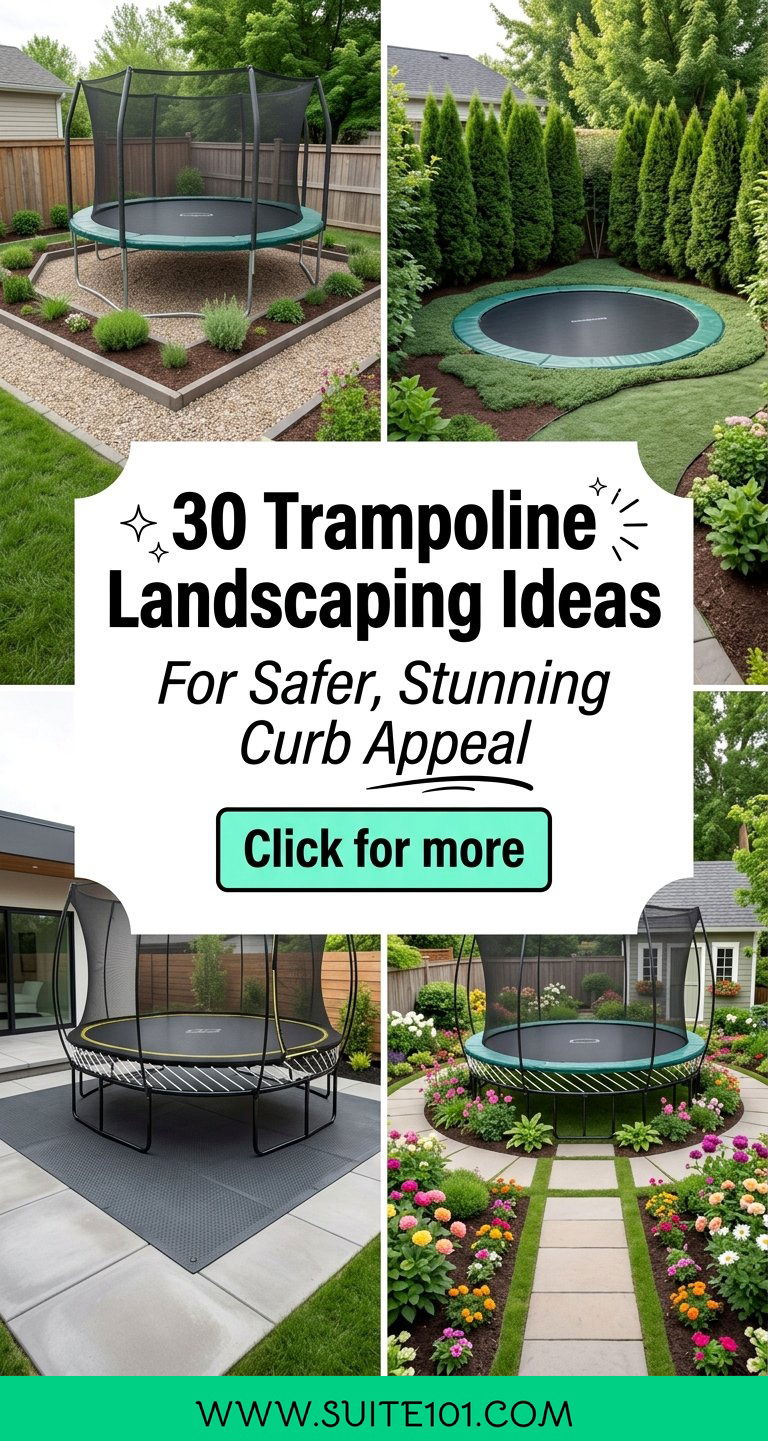 30 trampoline landscaping ideas For Safer Stunning Curb Appeal - 30 trampoline landscaping ideas For Safer, Stunning Curb Appeal