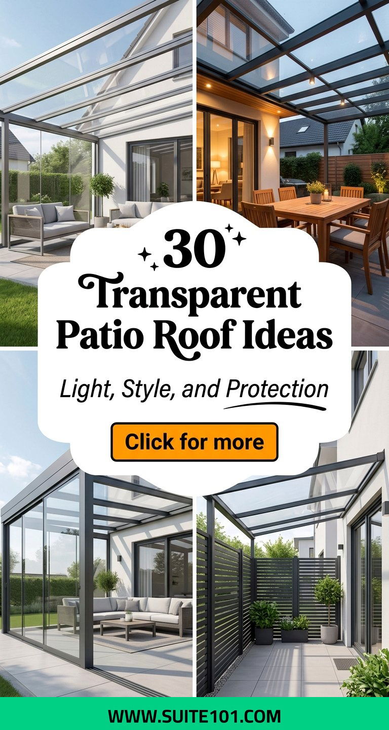 30 transparent patio roof ideas Light Style and Protection - 30 transparent patio roof ideas: Light, Style, and Protection