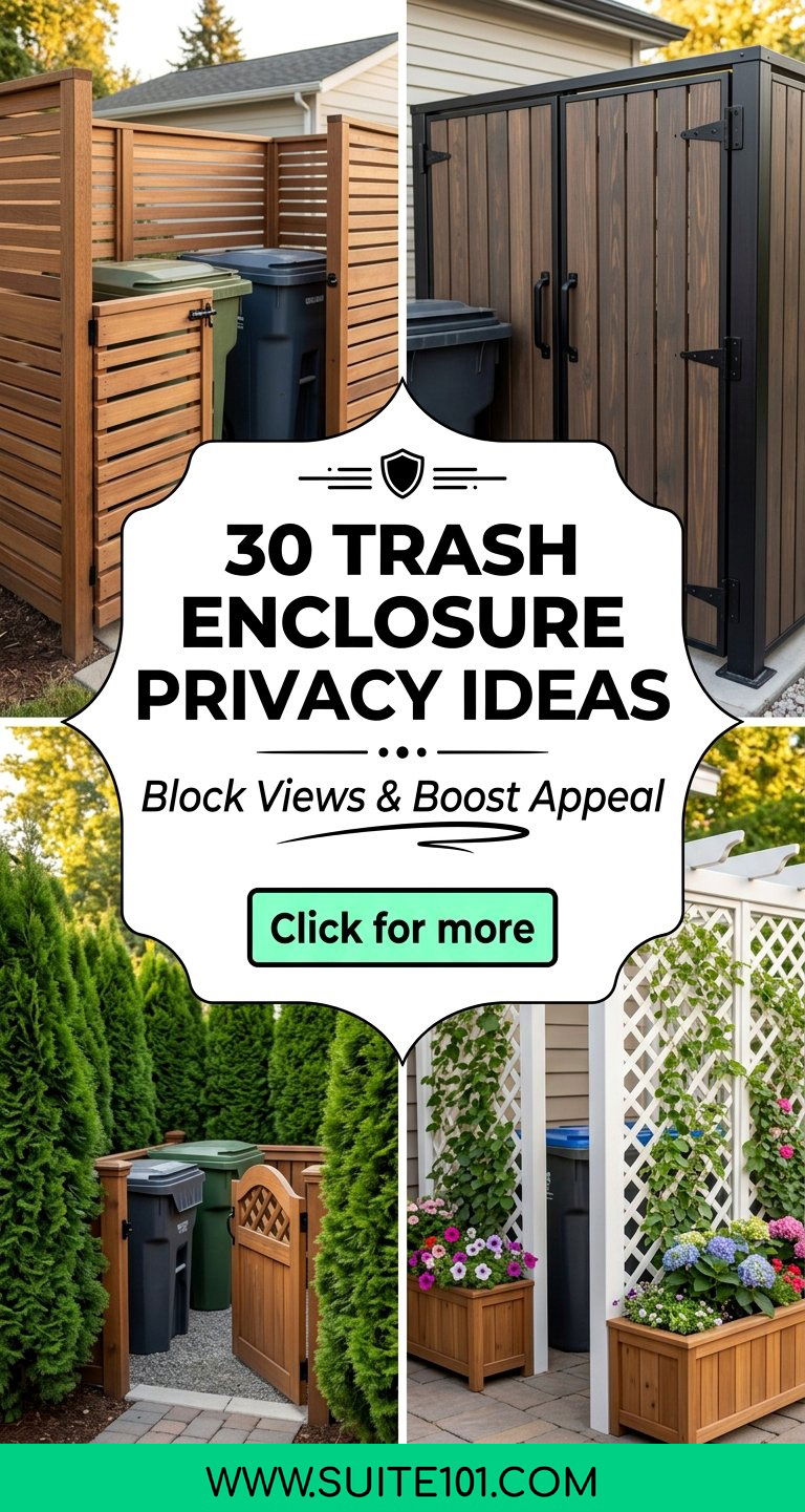 30 trash enclosure privacy ideas Block Views And Boost Appeal - 30 trash enclosure privacy ideas: Block Views And Boost Appeal