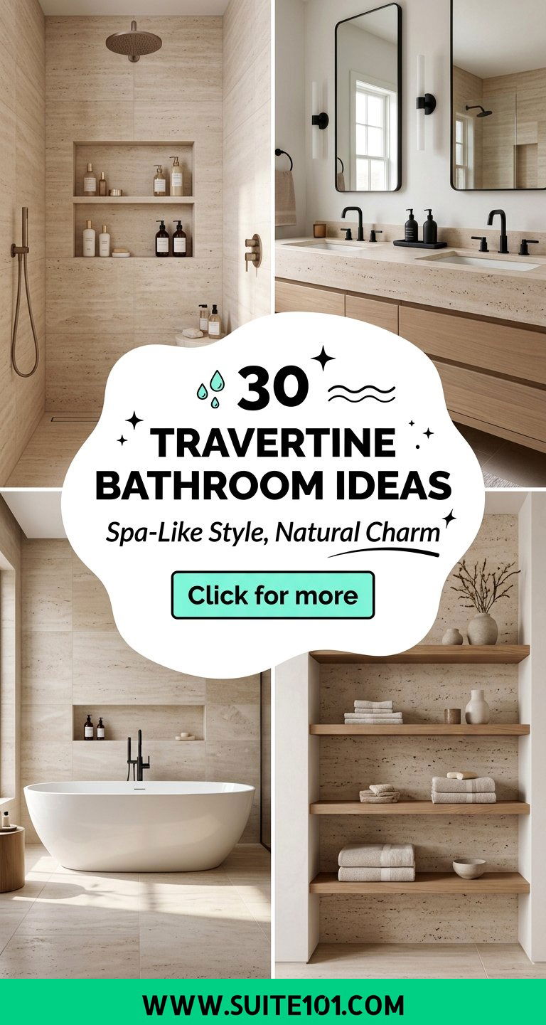 30 travertine bathroom ideas Spa-Like Style Natural Stone Charm - 30 travertine bathroom ideas: Spa-Like Style Natural Stone Charm