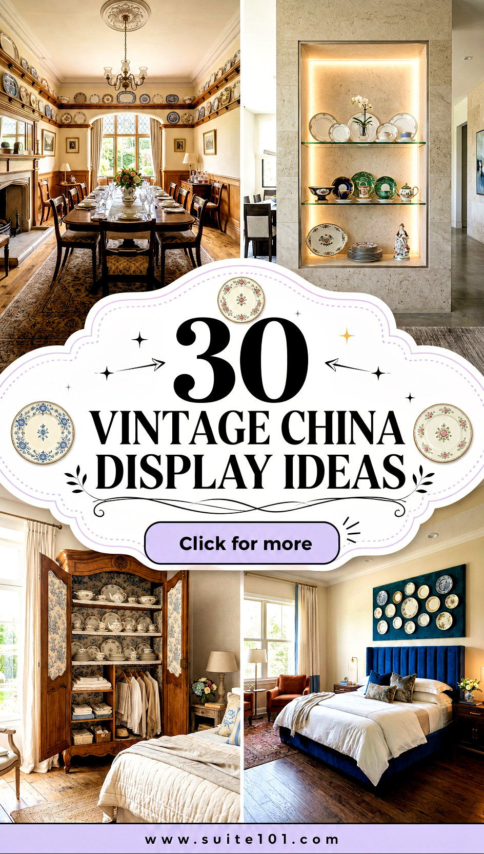 30 vintage china display ideas For Elegant Dining Room Styling - 30 vintage china display ideas For Elegant Dining Room Styling