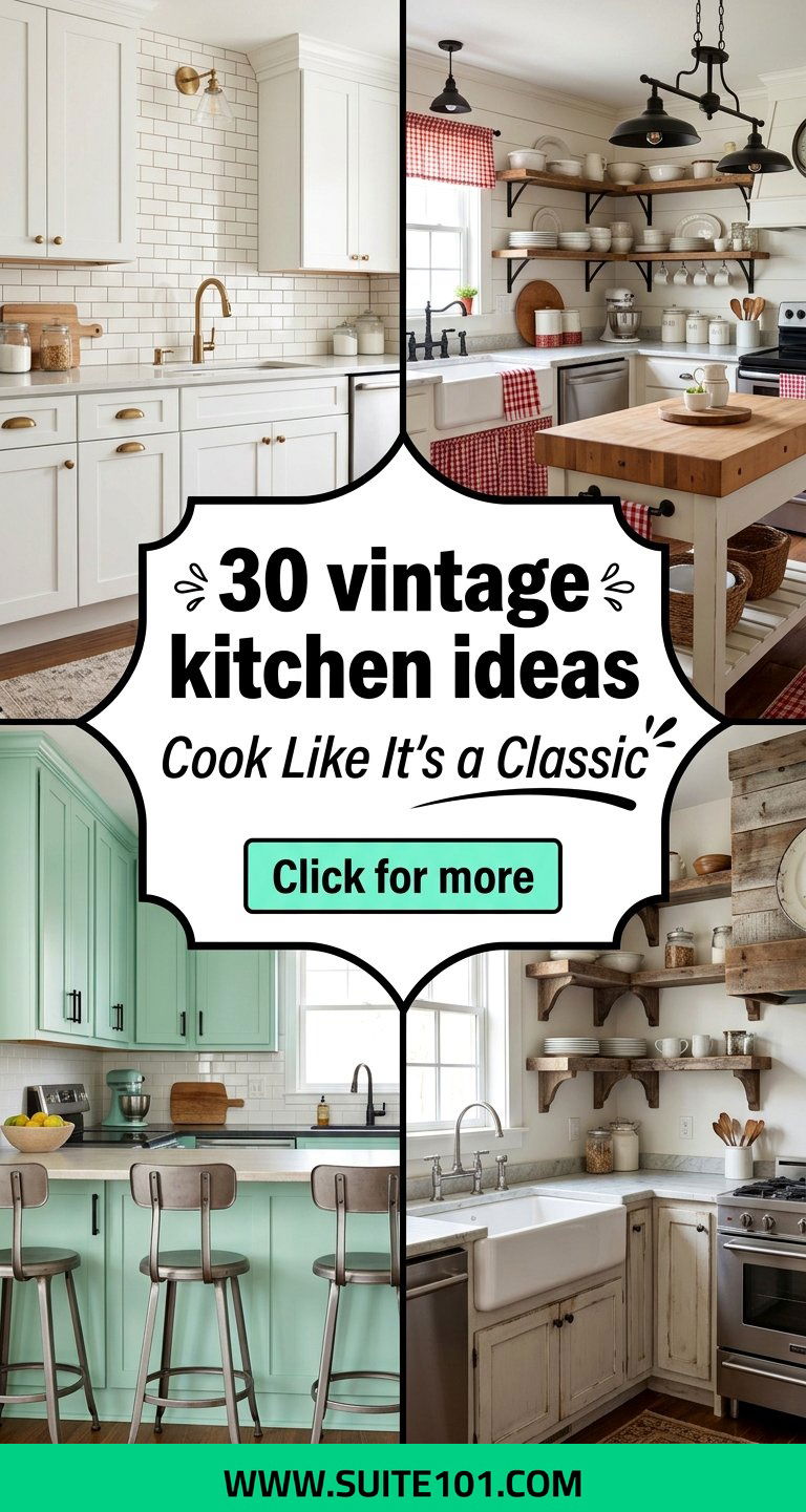 30 vintage kitchen ideas to Create Your Dream Cooking Space - 30 vintage kitchen ideas to Create Your Dream Cooking Space