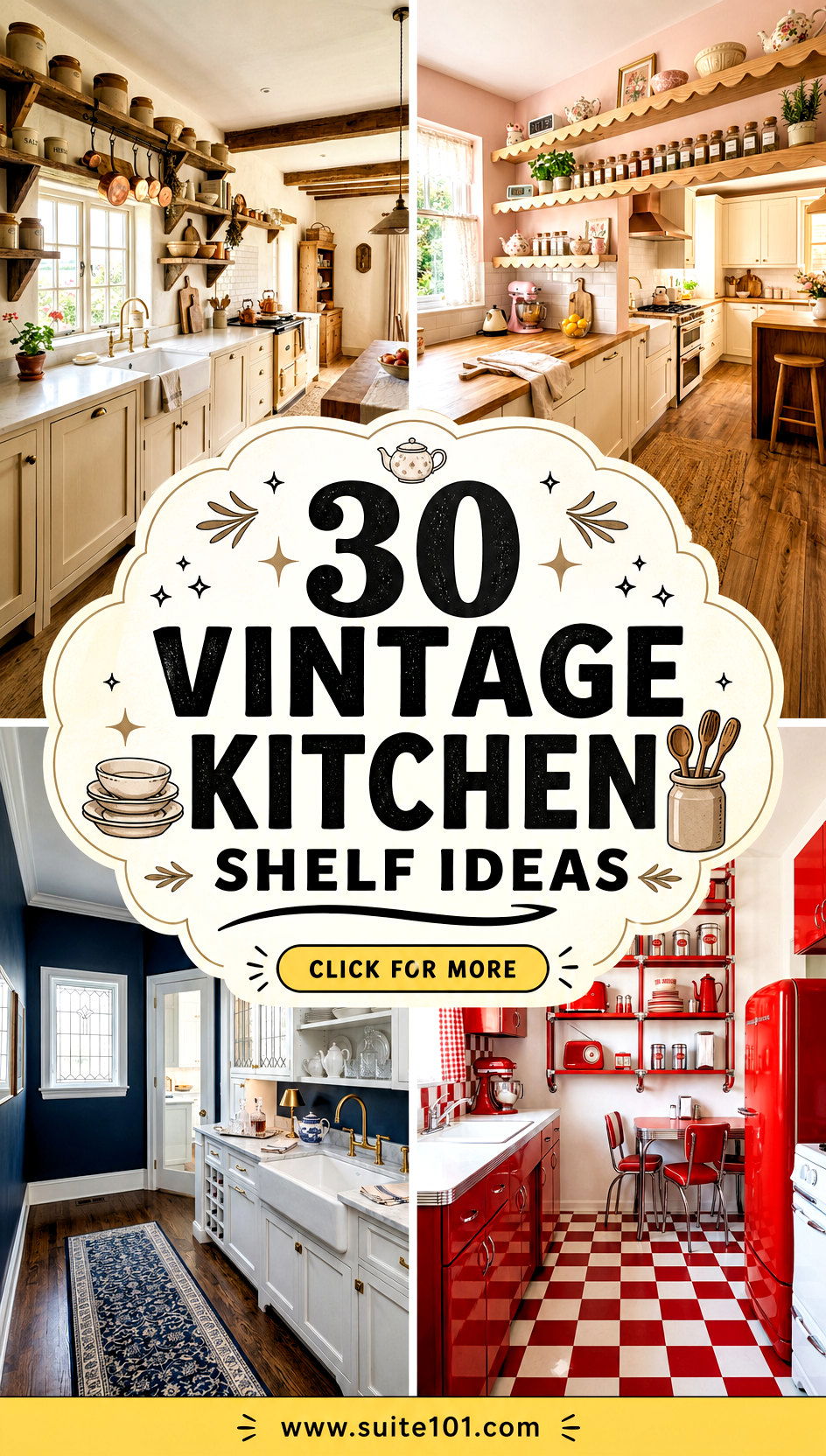 30 vintage kitchen shelf ideas For Stylish Storage and Displays - 30 vintage kitchen shelf ideas For Stylish Storage and Displays
