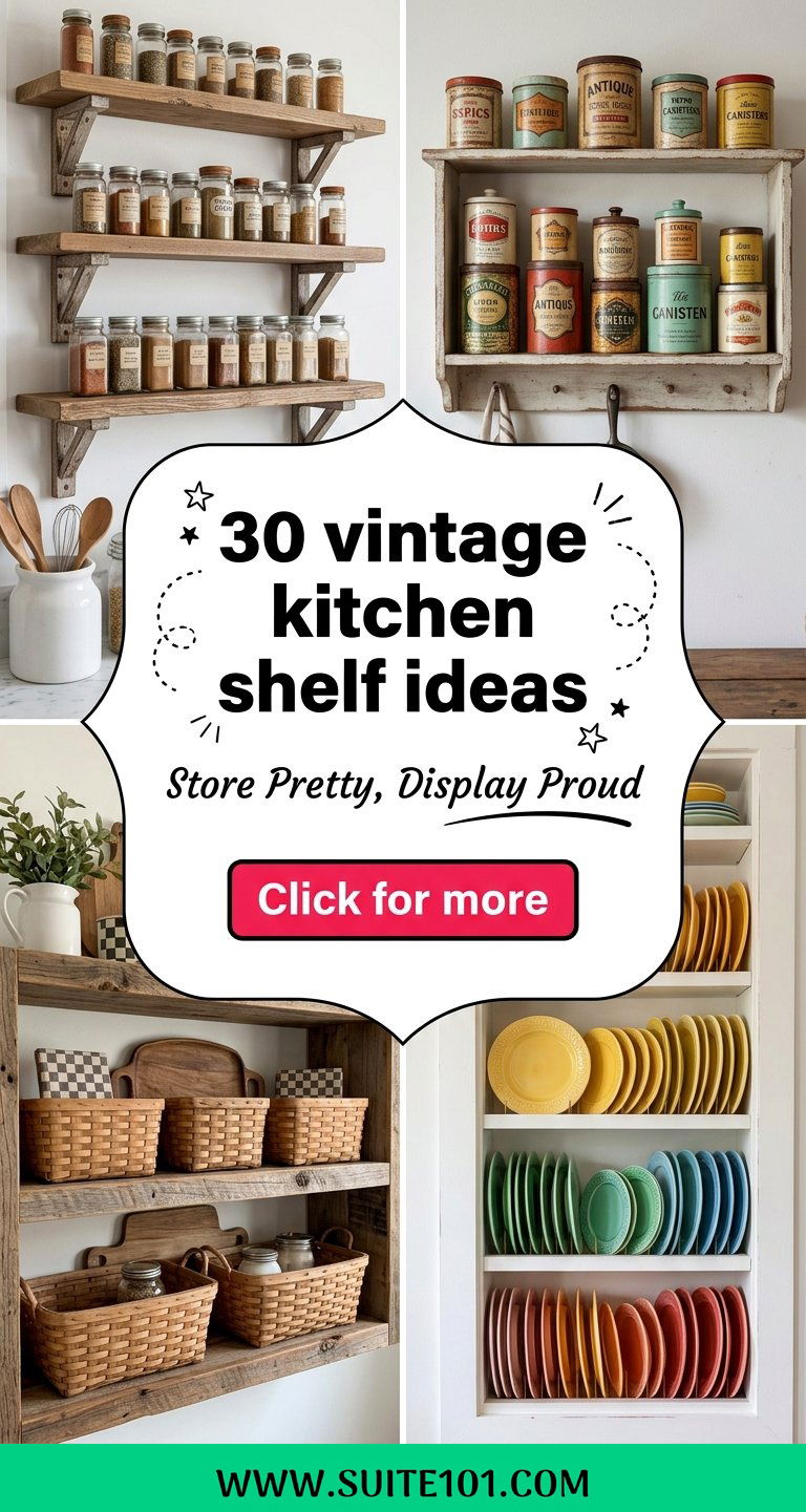 30 vintage kitchen shelf ideas For Stylish Storage and Displays - 30 vintage kitchen shelf ideas For Stylish Storage and Displays