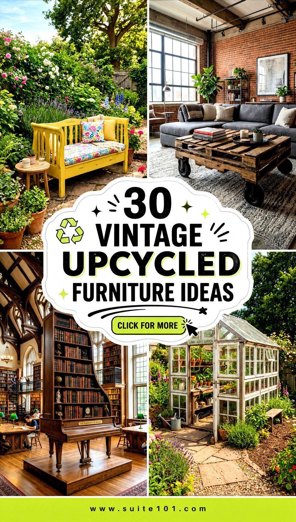 30 vintage upcycled furniture ideas to Recycle Reuse and Love - 30 vintage upcycled furniture ideas to Recycle, Reuse, and Love