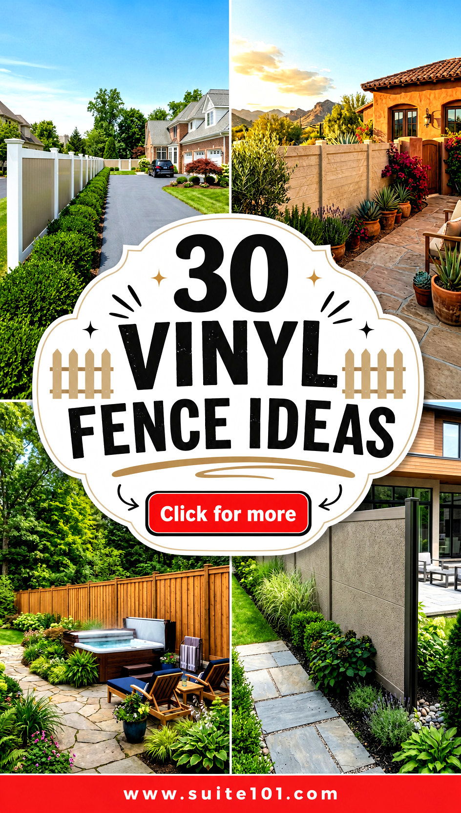 30 vinyl fence ideas For Privacy and Easy Outdoor Upgrades - 30 vinyl fence ideas For Privacy and Easy Outdoor Upgrades