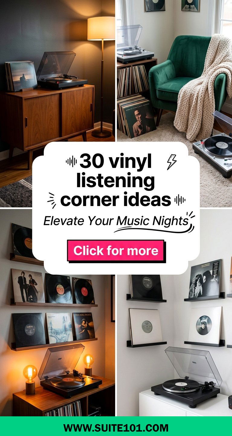 30 vinyl listening corner ideas to Elevate Your Music Nights - 30 vinyl listening corner ideas to Elevate Your Music Nights