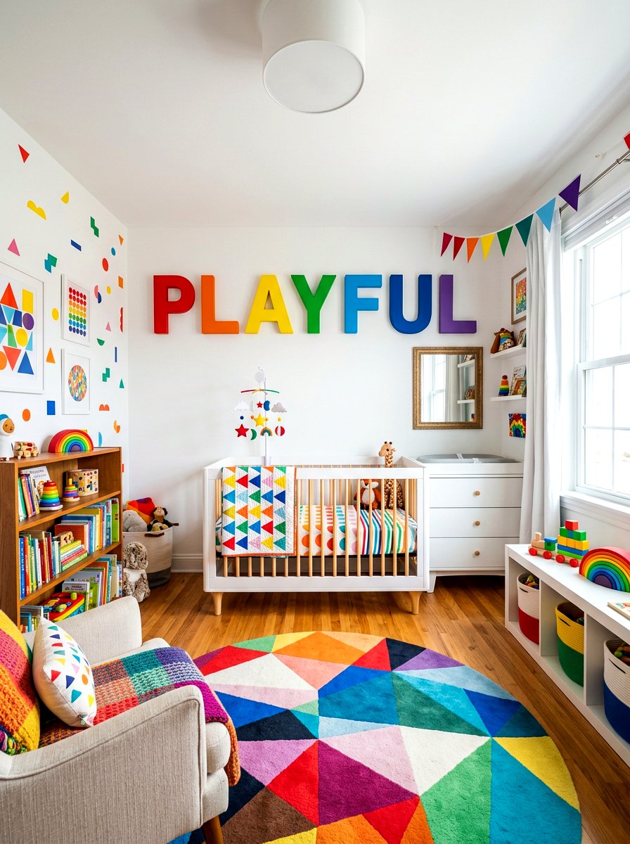 3D Block Letters - 30 nursery name wall ideas