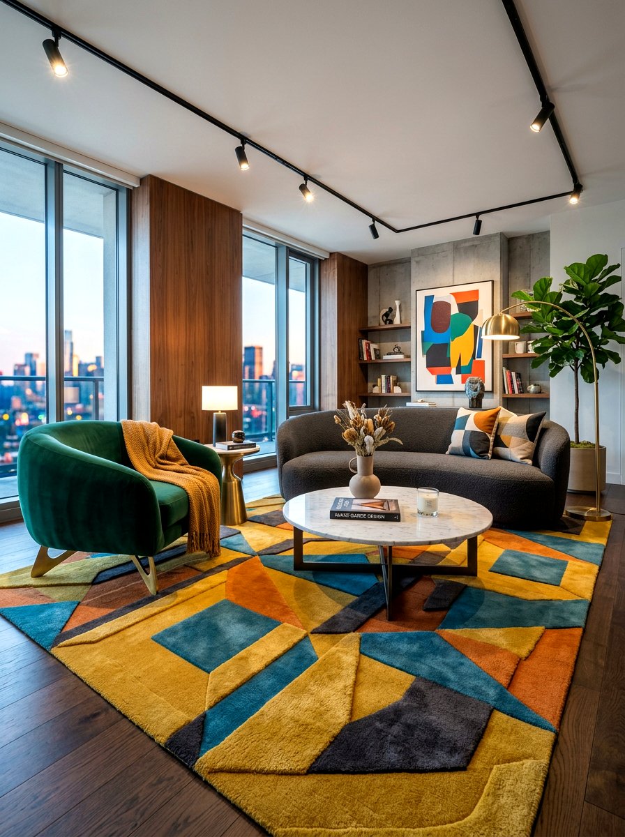3D High Low Pile Rug - 30 statement rug ideas
