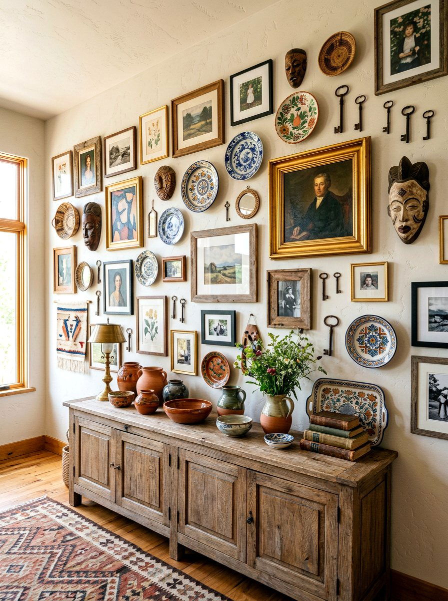 30 Eclectic Frame Wall Ideas That Make Your Walls Pop Today