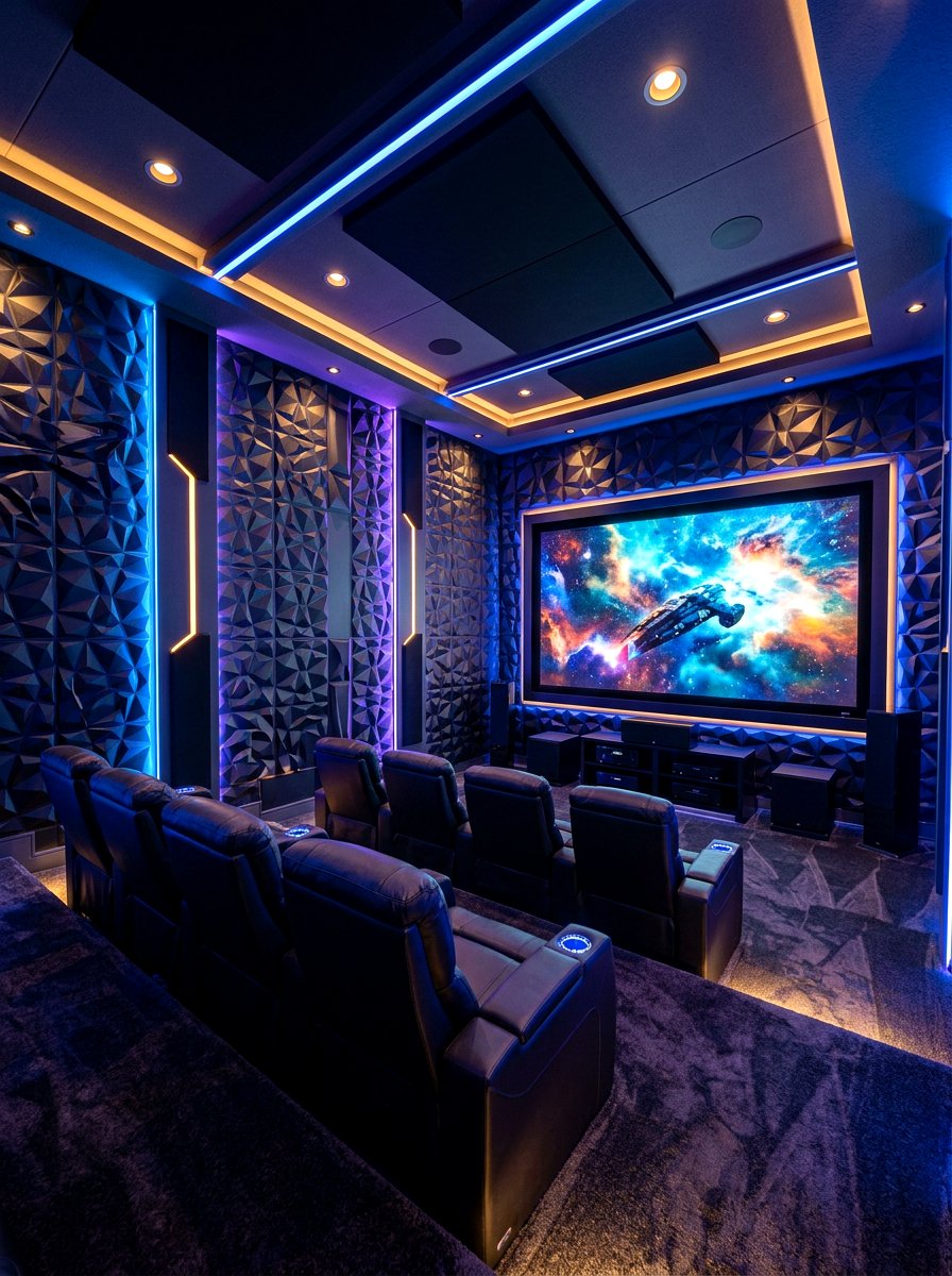 3D Textured Wall Panel - 30 wall panel molding ideas