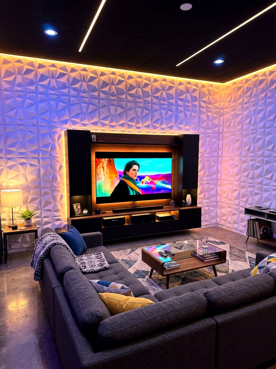 3D Wall Panel - 30 textured wall ideas