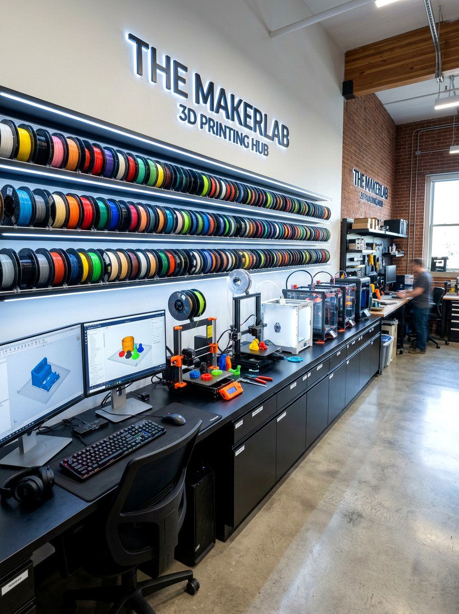 3D printing maker space - 30 maker space ideas