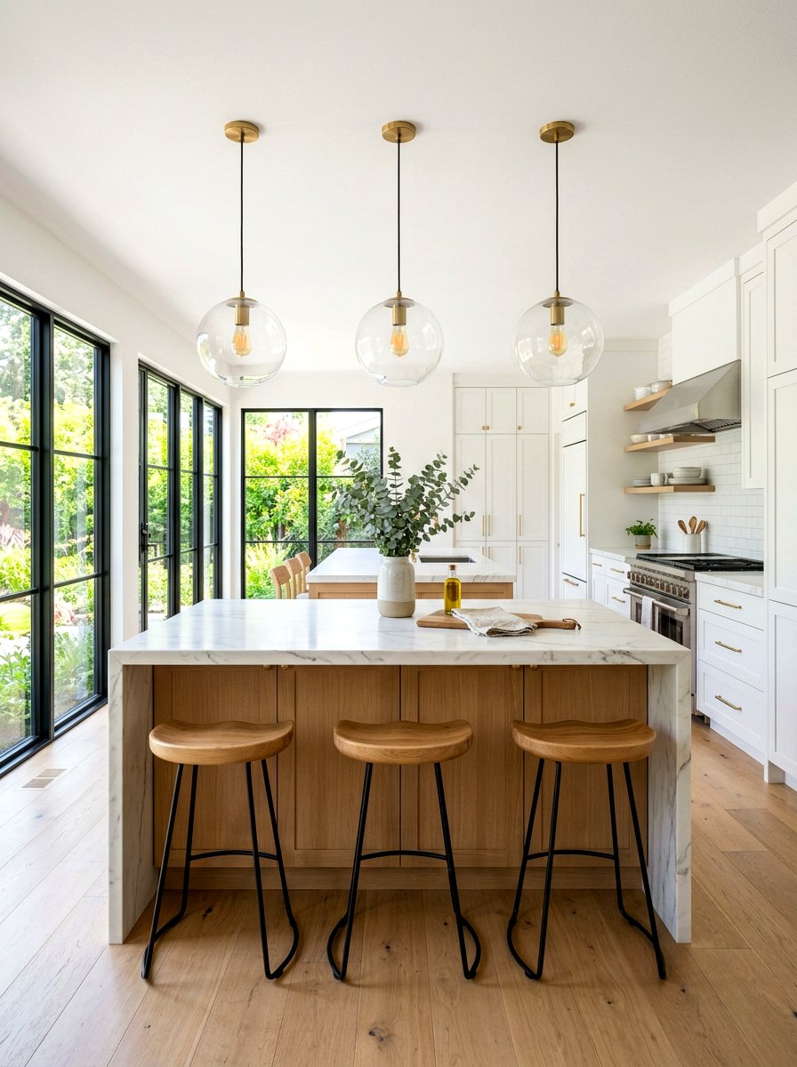 6 foot island pendant spacing - 30 island pendant spacing ideas