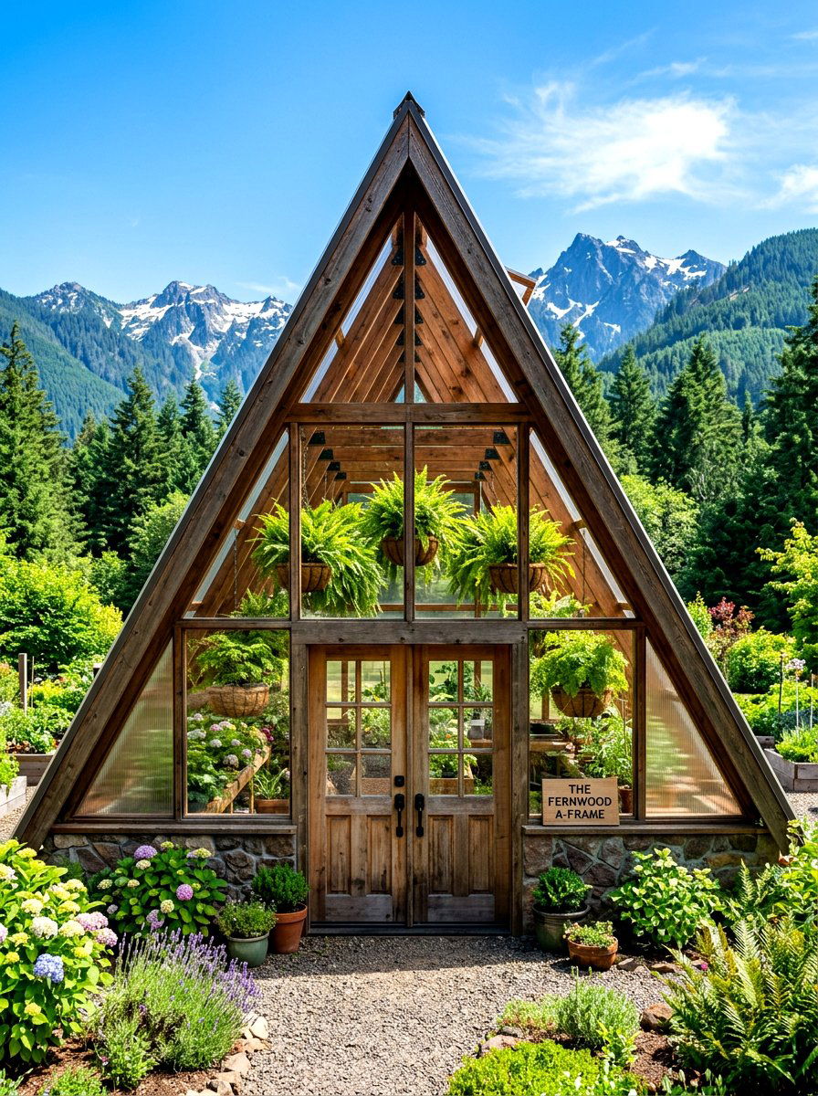 A Frame Greenhouse - 30 greenhouse ideas