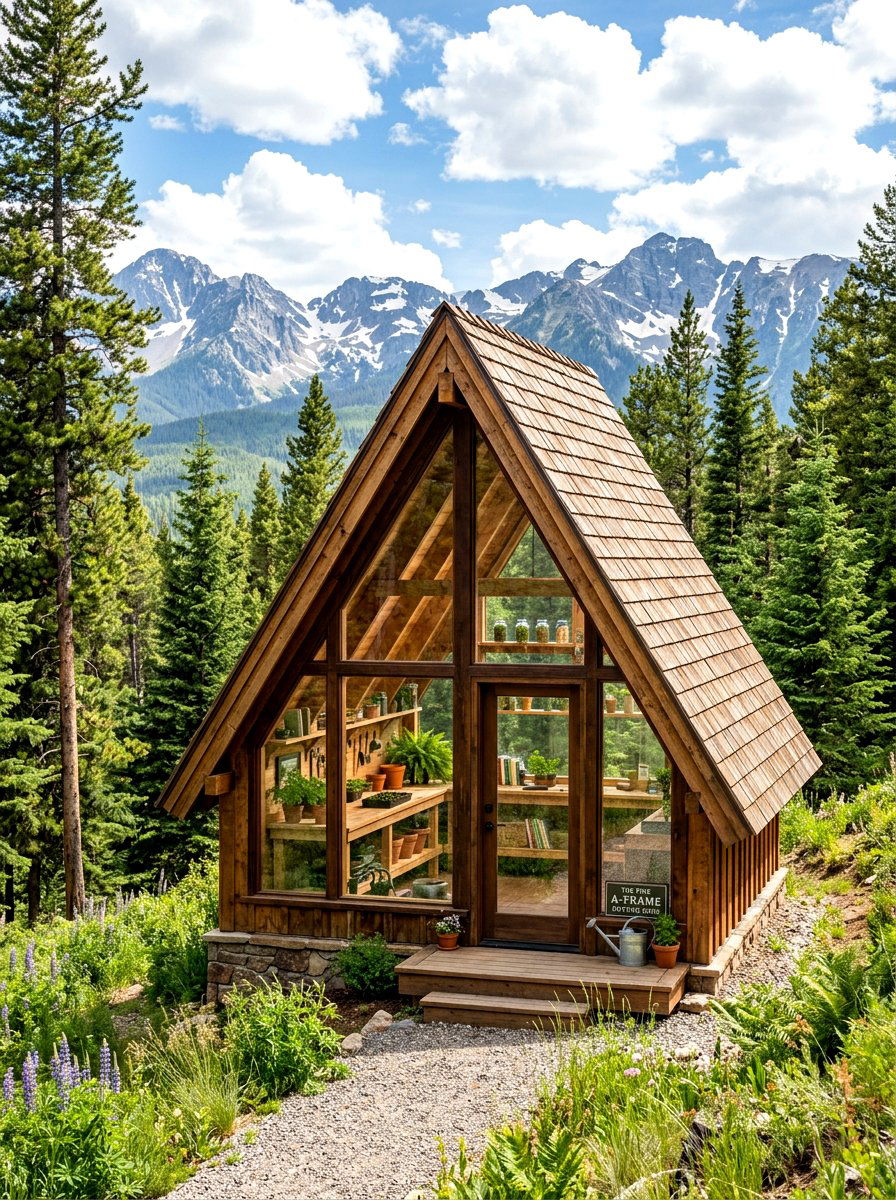 A Frame Potting Shed - 30 potting shed ideas
