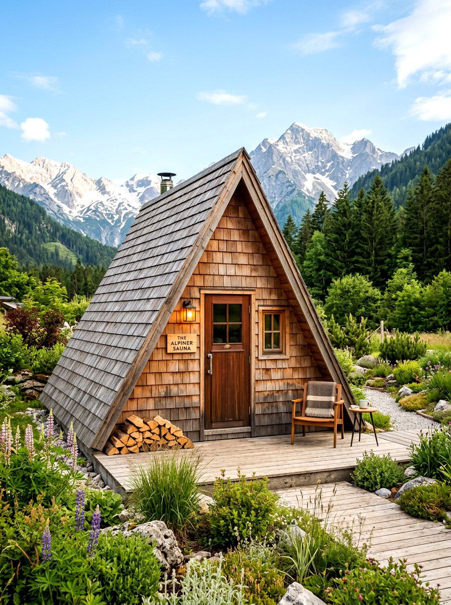 A Frame Sauna - 30 backyard sauna ideas
