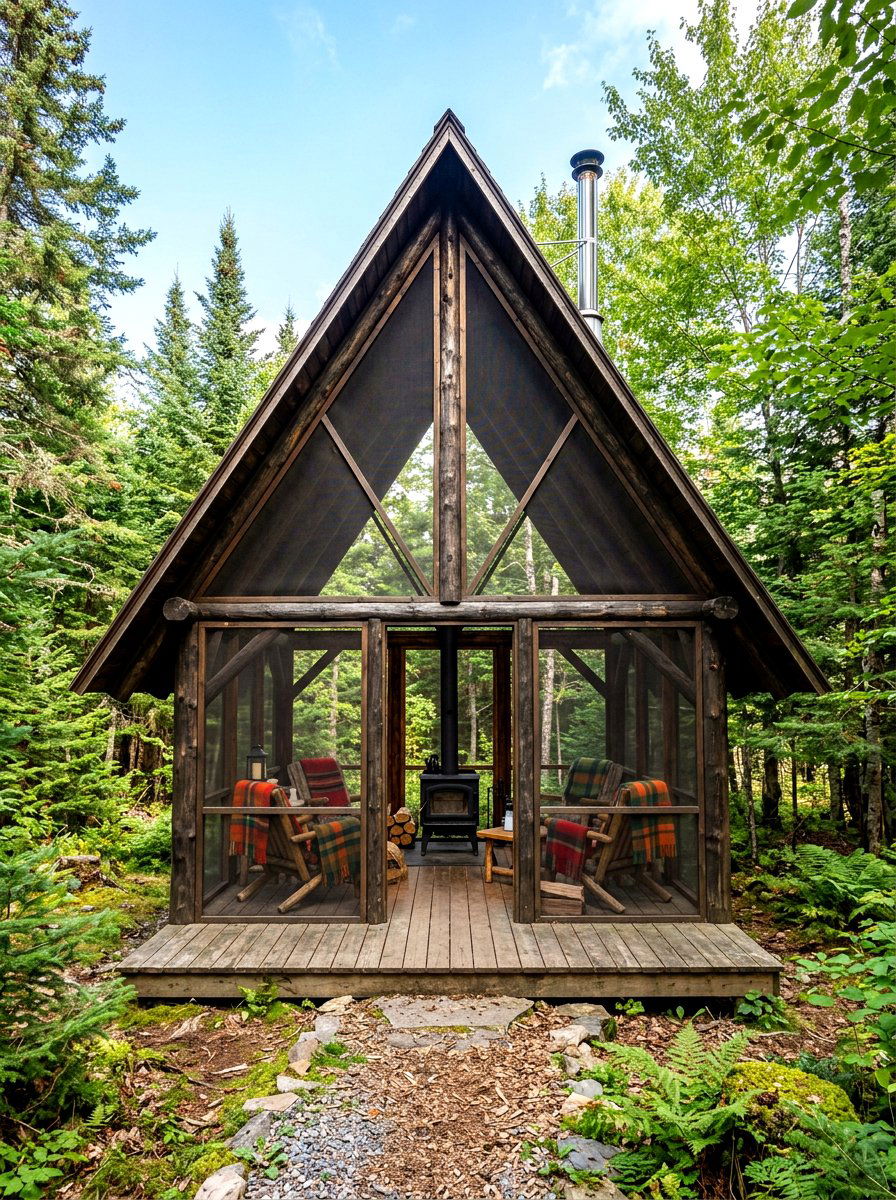 A Frame Screened Gazebo - 30 screened gazebo ideas