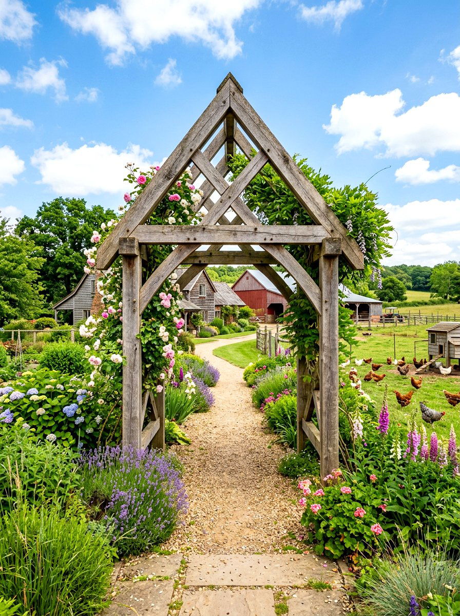 A Frame - 30 grape arbor ideas