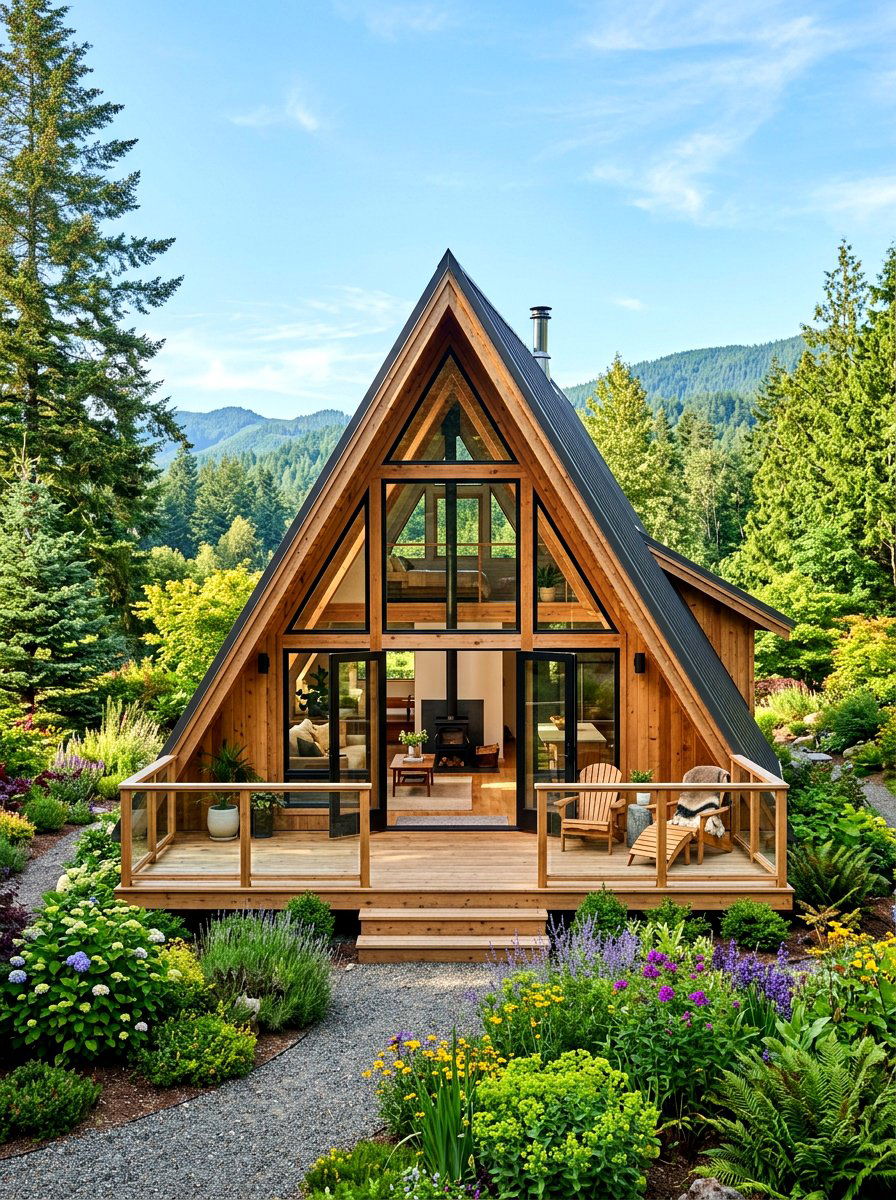 A frame garden cabin - 30 reading shed ideas
