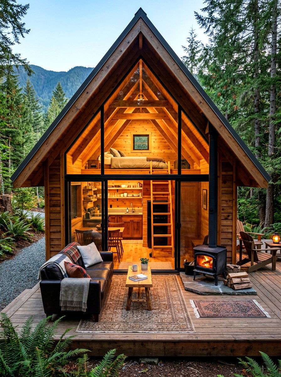 A frame tiny house - 30 tiny house ideas