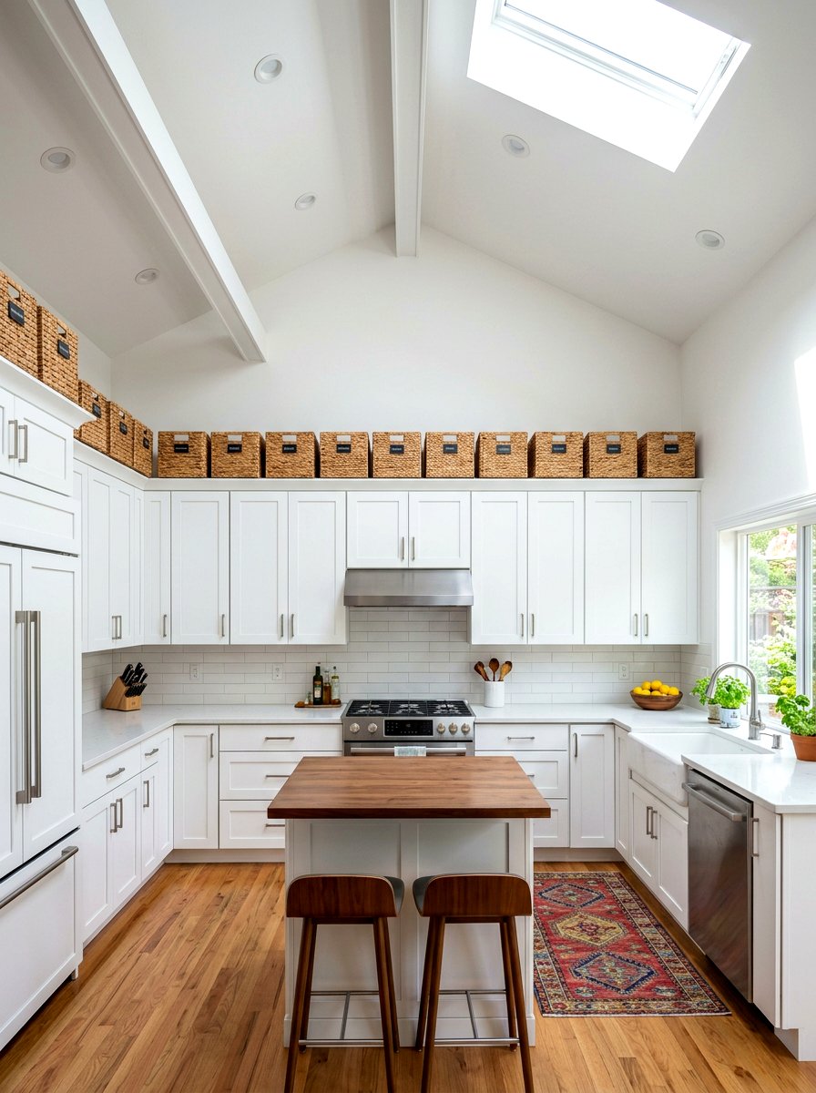 Above Cabinet Storage - 30 kitchen storage ideas