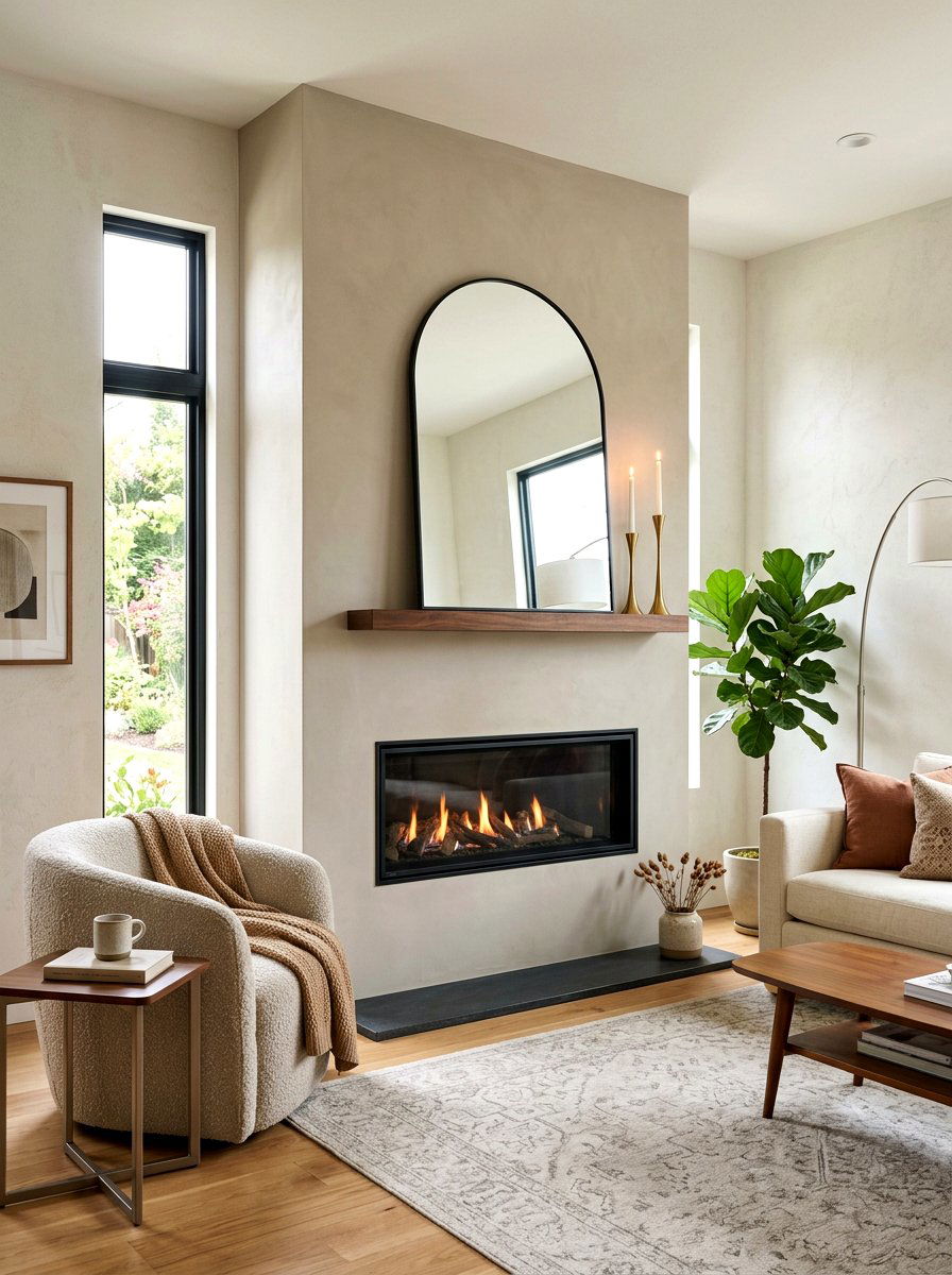 Above Fireplace Picture Ledge - 30 picture ledge ideas