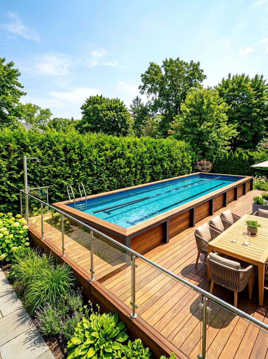 Above Ground Lap Pool - 30 lap pool backyard ideas