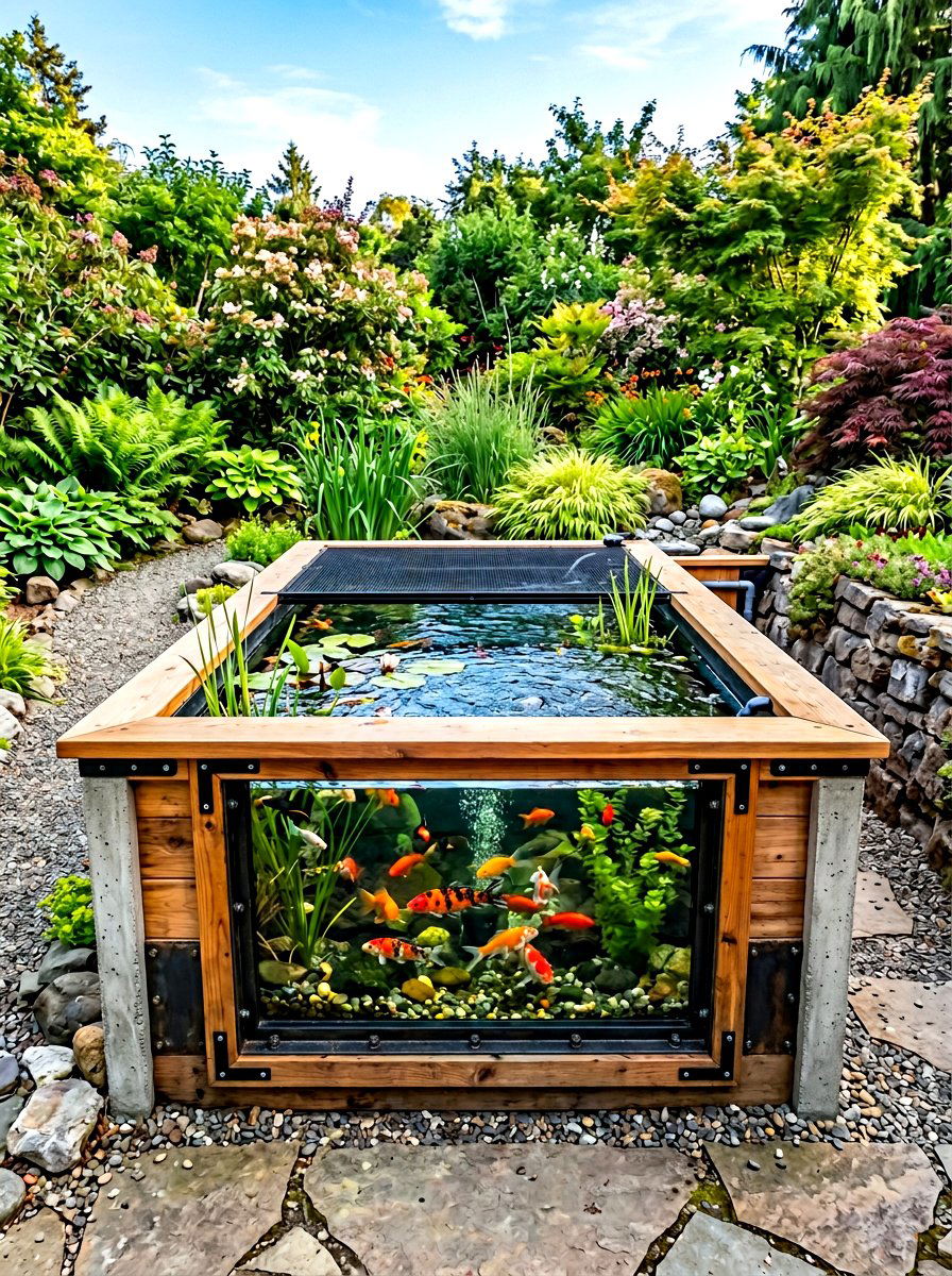 Above Ground Pond - 30 backyard pond ideas