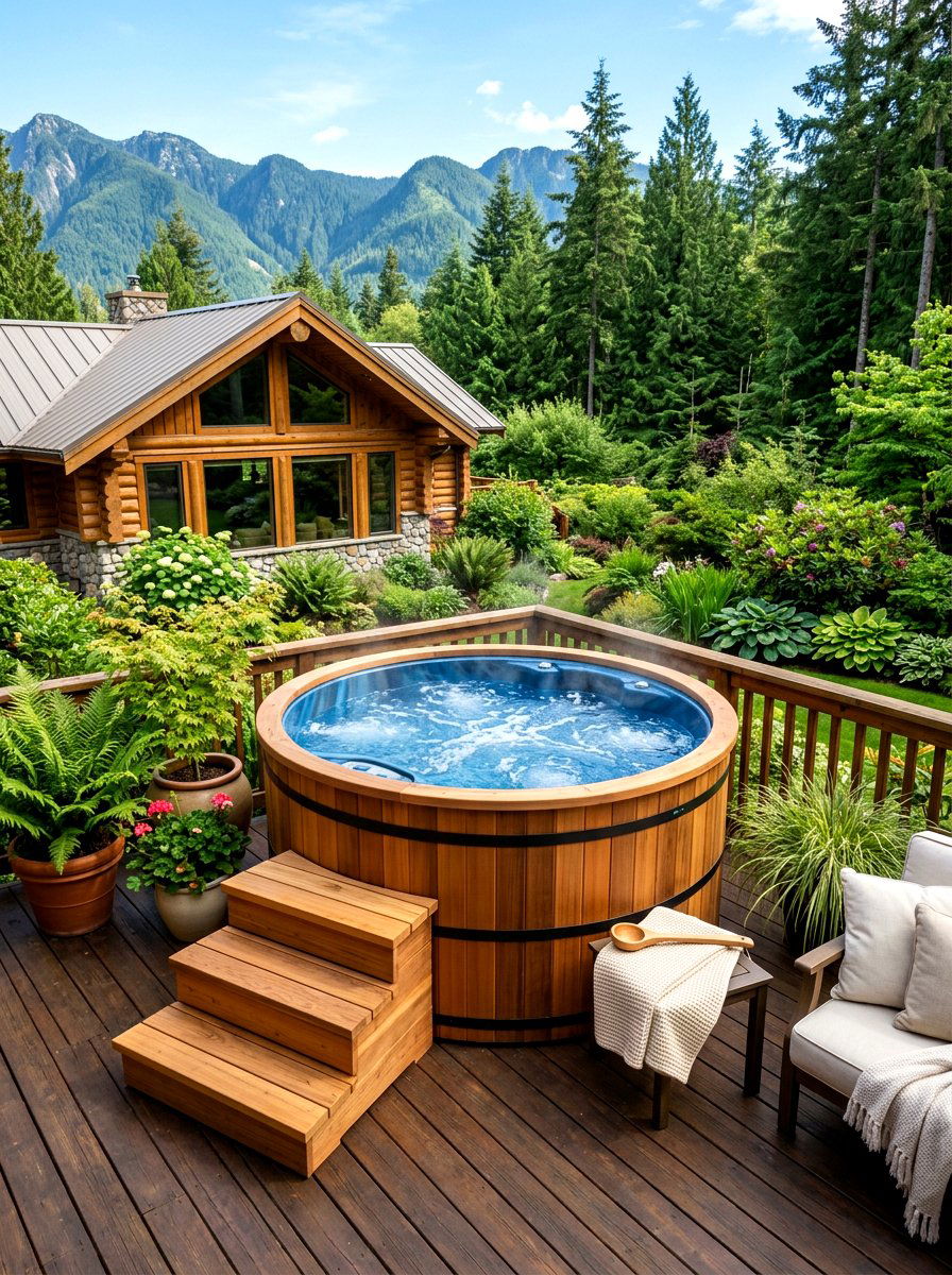Above Ground Spa Pool - 30 spa pool backyard ideas