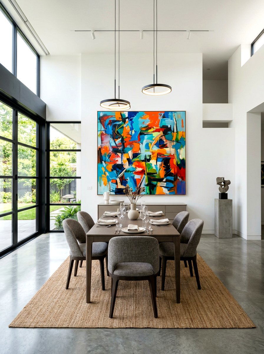 Abstract Art Dining - 30 formal dining room ideas
