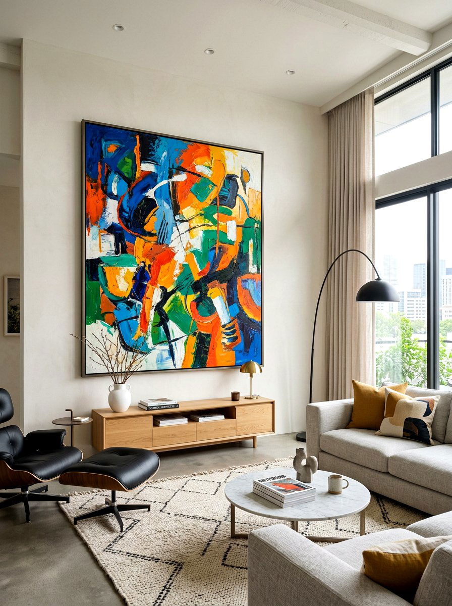 Abstract Art Living Room - 30 luxury living room ideas