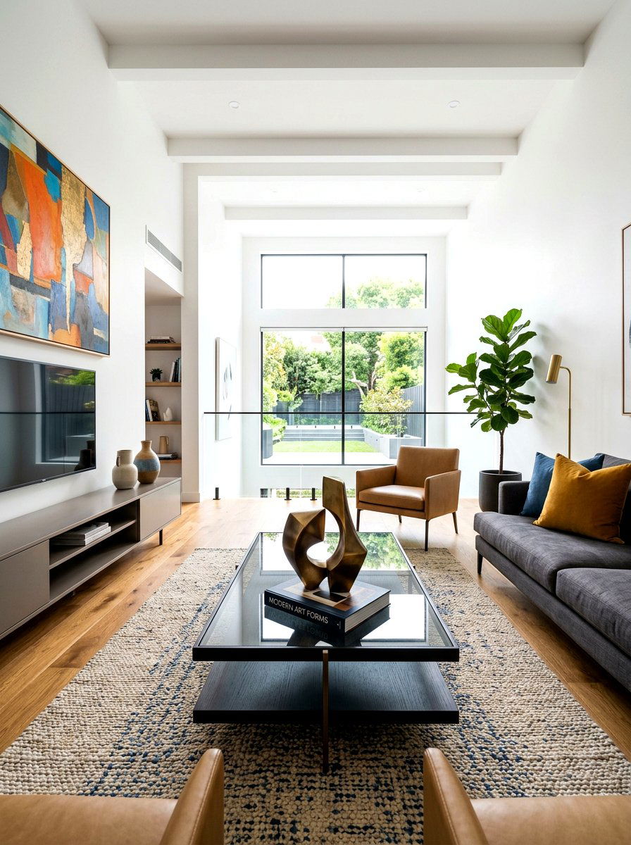 Abstract Sculpture Table Decor - 30 coffee table book styling ideas