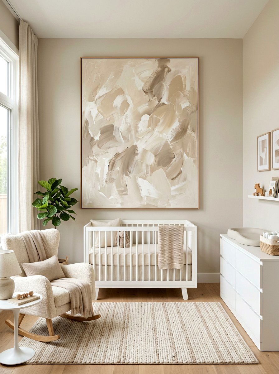 Abstract Wall Art Neutral Nursery - 30 neutral nursery ideas