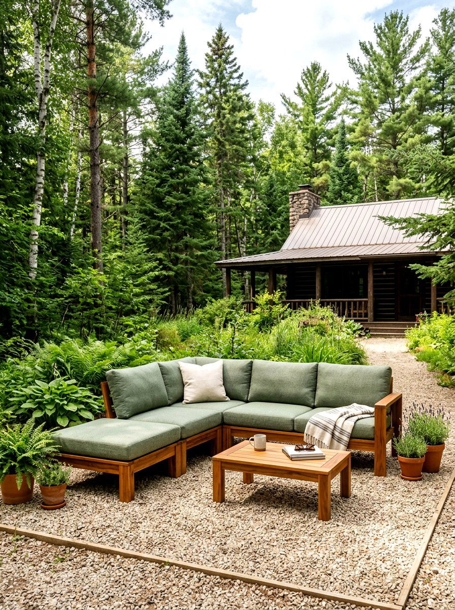 Acacia Wood Outdoor Sofa - 30 outdoor sectional ideas