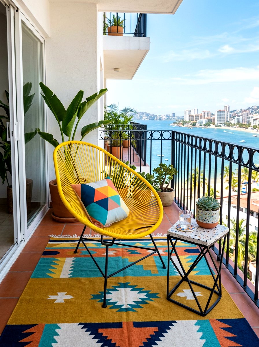 Acapulco Chair - 30 tiny balcony seating ideas